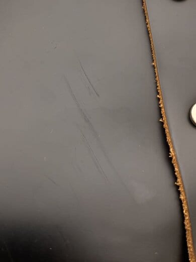 商品画像：トートバッグ/レザー/BLK/assemble hand bag wide/傷・角スレ・使用感有 8