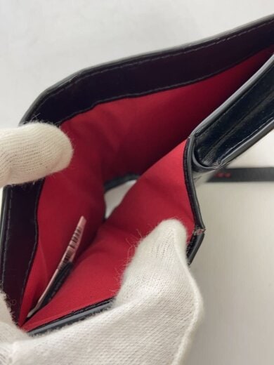 商品画像：2つ折り財布/レザー/BLK/レディース/M0016966 001 6