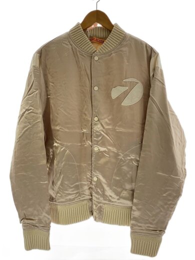 商品画像：Satin Stadium Jacket/L/レーヨン/BEG/70865342 1