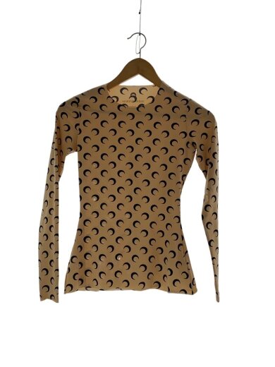 商品画像：Moon Printed Jersey Crewneck Top/S/ナイロン/BEG/総柄 1