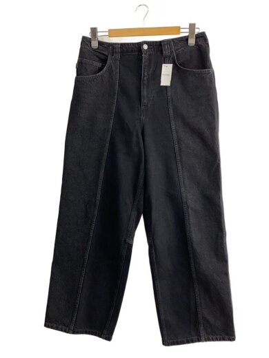 商品画像：TWO-TONE WIDE JEANS/L/コットン/BLK/無地/SD24F-PT05// 1
