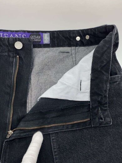 商品画像：TWO-TONE WIDE JEANS/L/コットン/BLK/無地/SD24F-PT05// 3