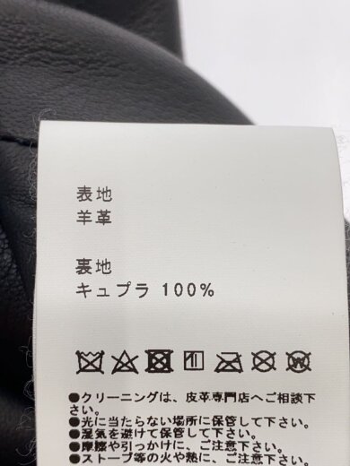商品画像：シングルライダースジャケット/1/羊革/BLK/無地/407352013// 4