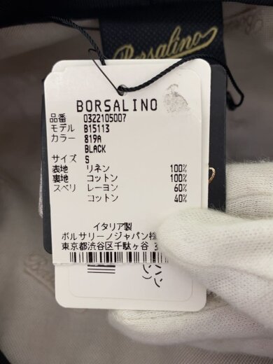 商品画像：Hunting Ubaldo Linen/ハンチング/--/リネン/BLK/メンズ/B15113// 8