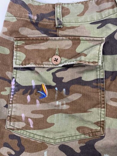 商品画像：ショートパンツ/31/コットン/GRN/カモフラ// 7