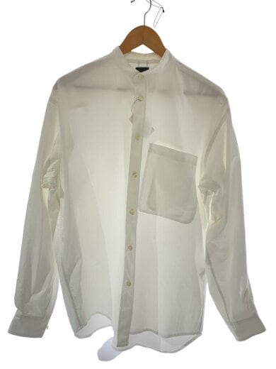 商品画像：BAND COLLAR SHIRTS L/S/長袖シャツ/M/ポリエステル/WHT/BE-87122// 1