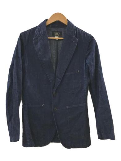 画像：RRLCotton Linen Denim Sport Coat/XS/デニム/782678168001/脇色褪せ1