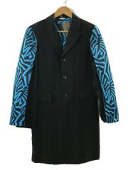 コート/S/コットン/ブルー/PK-J034