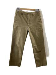 ストレートパンツ/コットン/キャメル