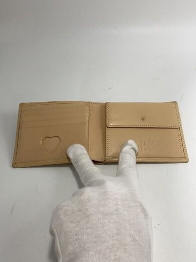 商品画像：2つ折り財布/レザー/ベージュ/メンズ 3