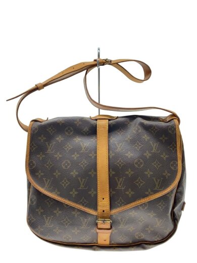 商品画像：1)ソミュール35_モノグラム・キャンバス/レザー/BRW/総柄 1