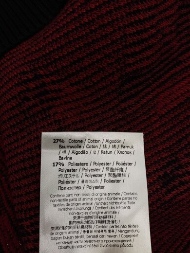 商品画像：ニット・セーター(厚手)/--/レーヨン/BLK/総柄/12cpf-22-619 5