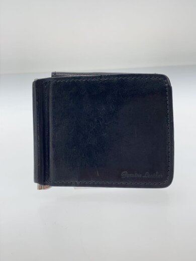 商品画像：2つ折り財布/レザー/BLK/メンズ/W016 2