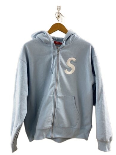 商品画像：ジップパーカー/M/コットン/BLU 1