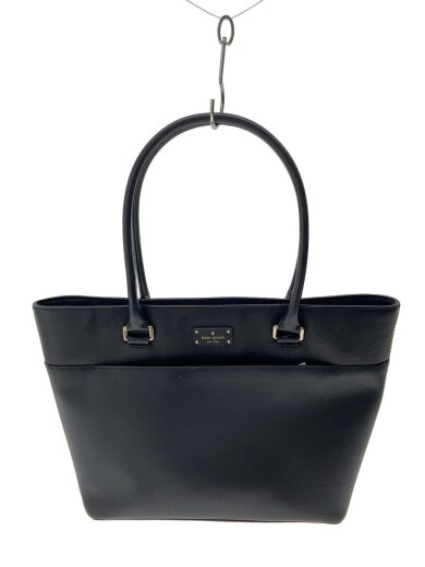 商品画像：トートバッグ/レザー/BLK/無地 1