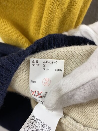 商品画像：ニット・セーター(厚手)/3/ウール/マルチカラー/無地/J4902-2 4