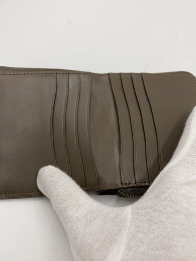 商品画像：2つ折り財布/レザー/BEG/レディース 4