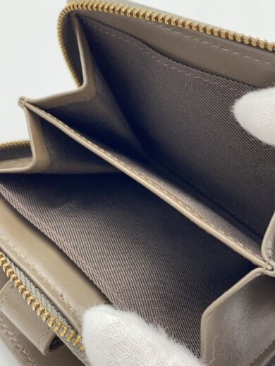 商品画像：2つ折り財布/レザー/BEG/レディース 6