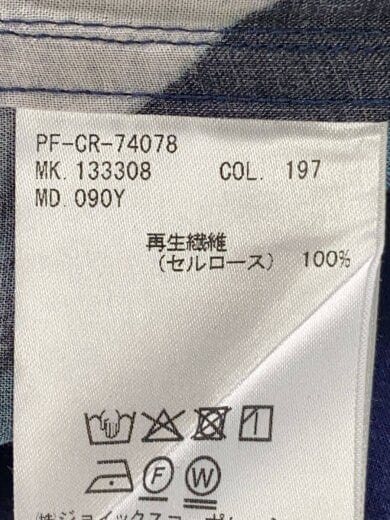 商品画像：長袖シャツ/L/--/BLU/総柄/PF-CR-74078 4