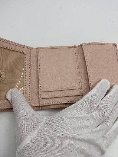 商品画像：3つ折り財布/レザー/PNK/レディース 4