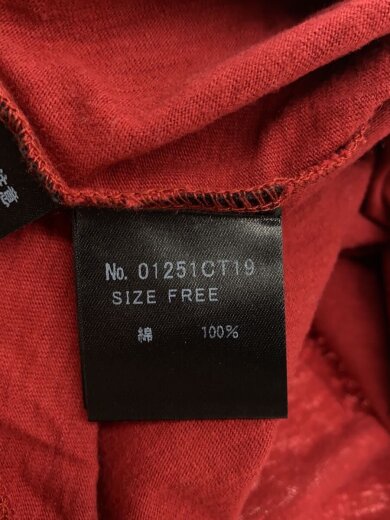 商品画像：Tシャツ/FREE/コットン/RED/01251CT19// 4