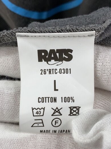 商品画像：長袖Tシャツ/L/コットン/GRY/26RTC-0301// 4