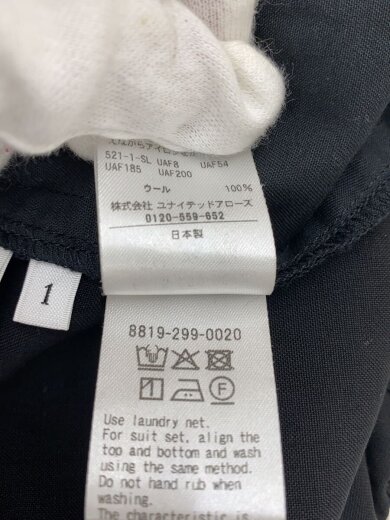商品画像：ショートパンツ/1/ウール/BLK/8819-299-0020 5