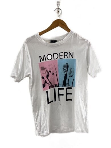 商品画像：Tシャツ/S/コットン/WHT/無地 1