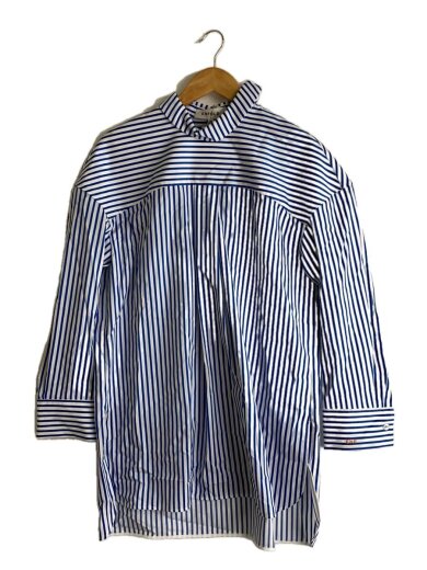 商品画像：長袖ブラウス/38/コットン/BLU/300HS130-1420 1