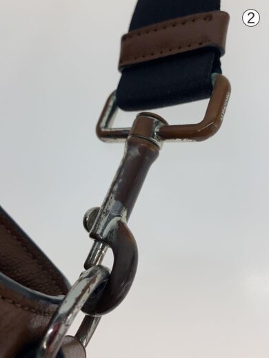 商品画像：ショルダーバッグ/レザー/BRW/無地/c2841 8