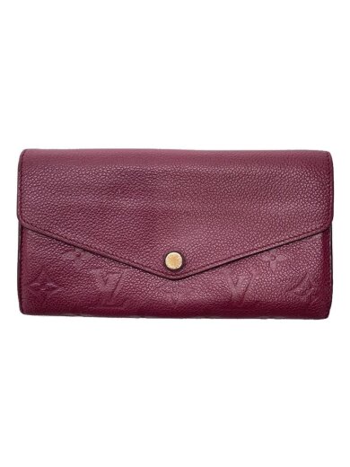 商品画像：ポルト・フォイユ・サラ_モノグラム・アンプラント_RED/レザー/RED/総柄/レディース 1