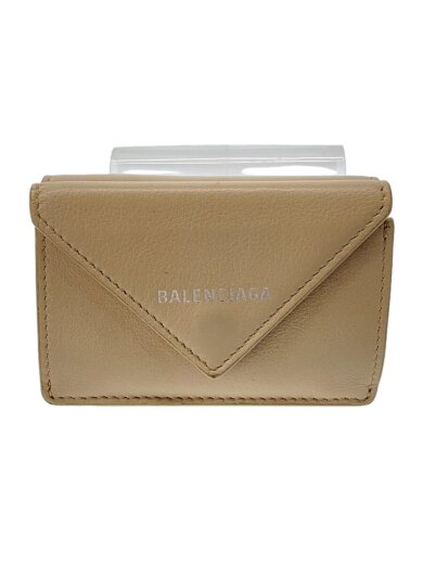 画像：BALENCIAGA3つ折り財布/レザー/BEG/レディース/391446・2730・W・5661481