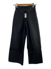 インバーテッドプリーツタックパ/ワイドパンツ/--/ポリエステル/BLK/無地/2C033-0220-