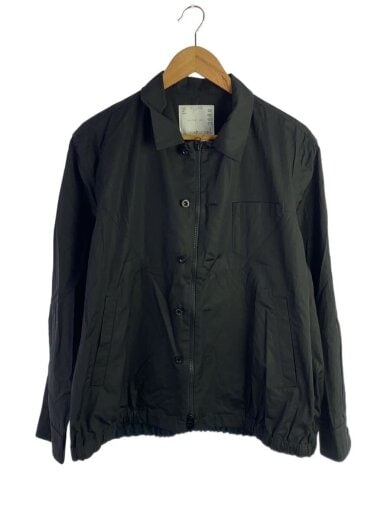 商品画像：Cotton Poplin Jacket/ジャケット/2/コットン/BLK/25-03686M 1