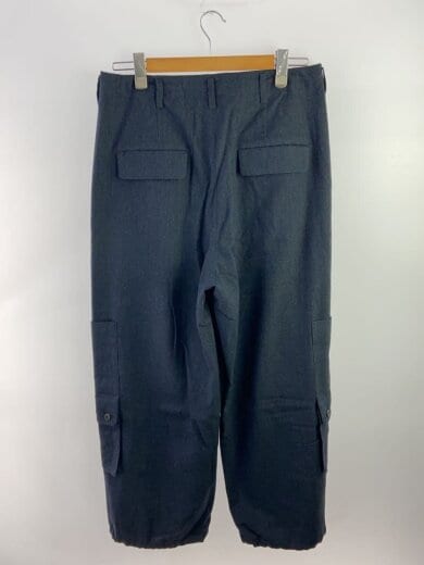 商品画像：ワイドウールカーゴパンツ/2/ウール/NVY/無地 2