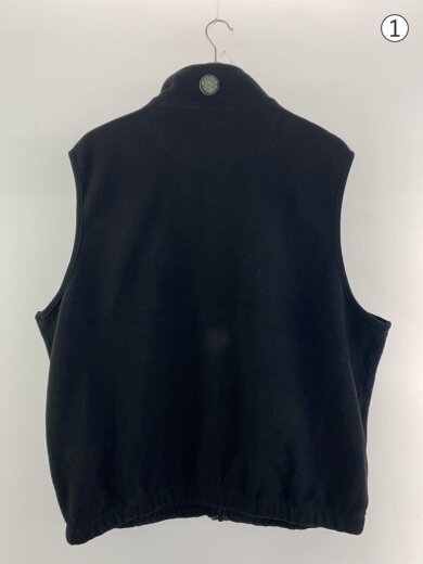 商品画像：EBTEK/フリースベスト/XL/ポリエステル/BLK/無地 2