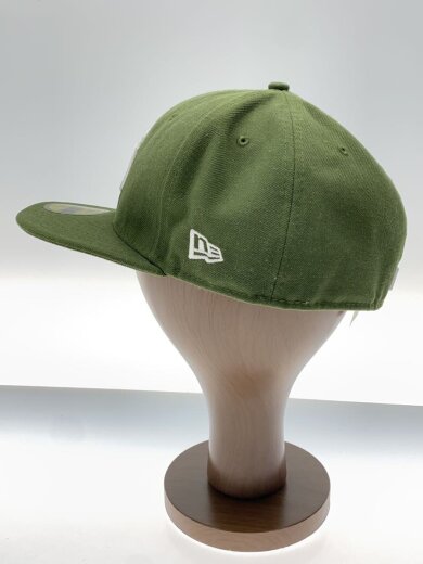 商品画像：キャップ/7 3/8/ポリエステル/GRN/無地/メンズ 2