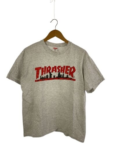 商品画像：THRASHER SKYLINE　TEE/Tシャツ/M/コットン/GRY 1