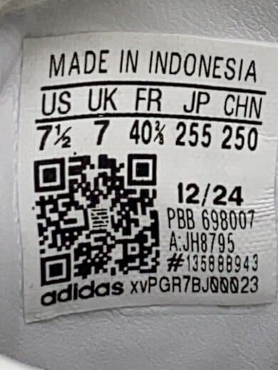 商品画像：SAMBA OG/ローカットスニーカー/25.5cm/WHT/JH8795 5