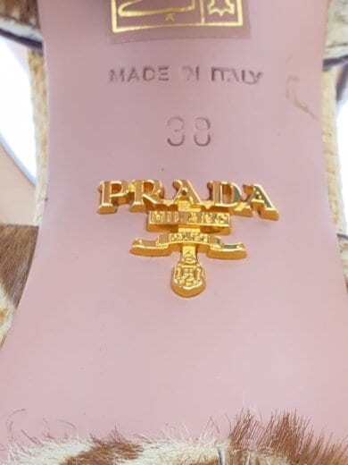 商品画像：サンダル/38/BRW/ハラコ/ゼブラ/1XP191 5