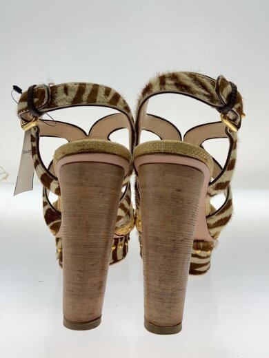 商品画像：サンダル/38/BRW/ハラコ/ゼブラ/1XP191 6