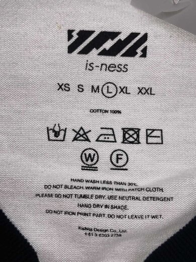 商品画像：長袖Tシャツ/L/コットン/WHT 3