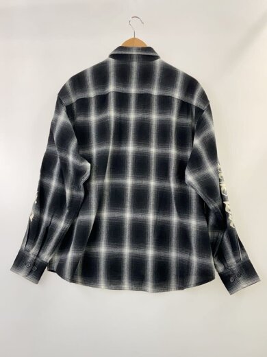 商品画像：長袖シャツ/M/ポリエステル/BLK/オンブレCK/101233014004 2
