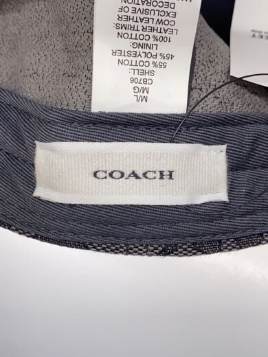 商品画像：シグネチャージャガードベースボールハット/キャップ/--/コットン/GRY/総柄/メンズ 5