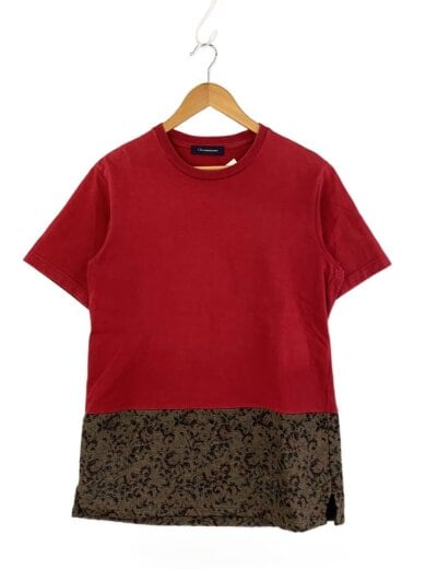 商品画像：17AW/ゴブラン切替カットソー/Tシャツ/2/コットン/RED/JUS4801// 1