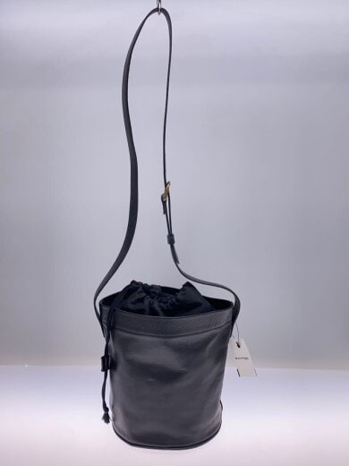 商品画像：ショルダーバッグ/レザー/BLK/無地/バケツ型// 3