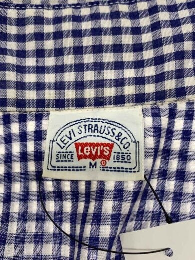 商品画像：70S/ウエスタンシャツ/長袖シャツ/M/コットン/BLU/チェック// 3