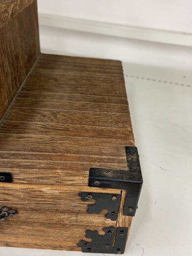 商品画像：和風キャビネット 桐製 筆 5段 卓上 小物入れ 箪笥// 5