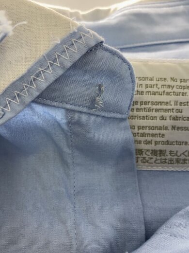 商品画像：長袖シャツ/1/コットン/第1ボタン欠品/BLU/22WCM-B01116 7