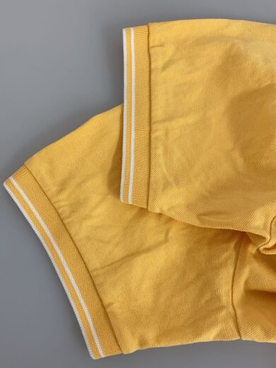 商品画像：スリムフィットショートスリーブポロシャツボーダーディテール/S/コットン/101522S18 6